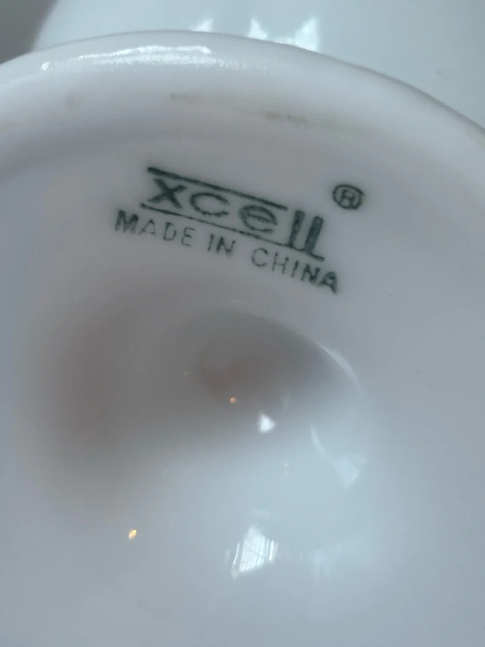 Xcell white porcelain